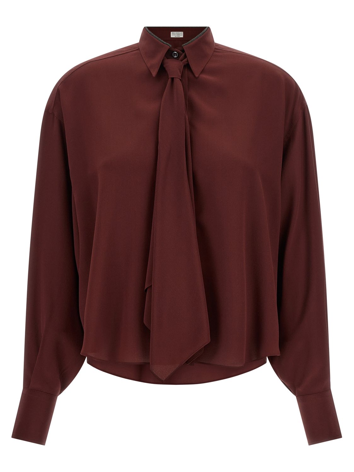 Brunello Cucinelli Shiny Collar Shirt