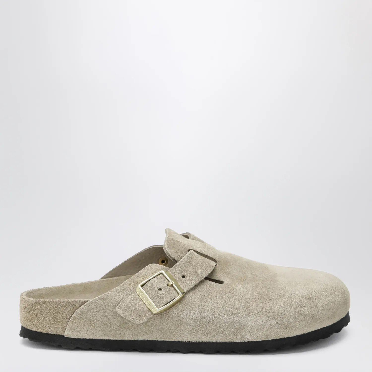Birkenstock Boston Exquisite suede clogs in taupe