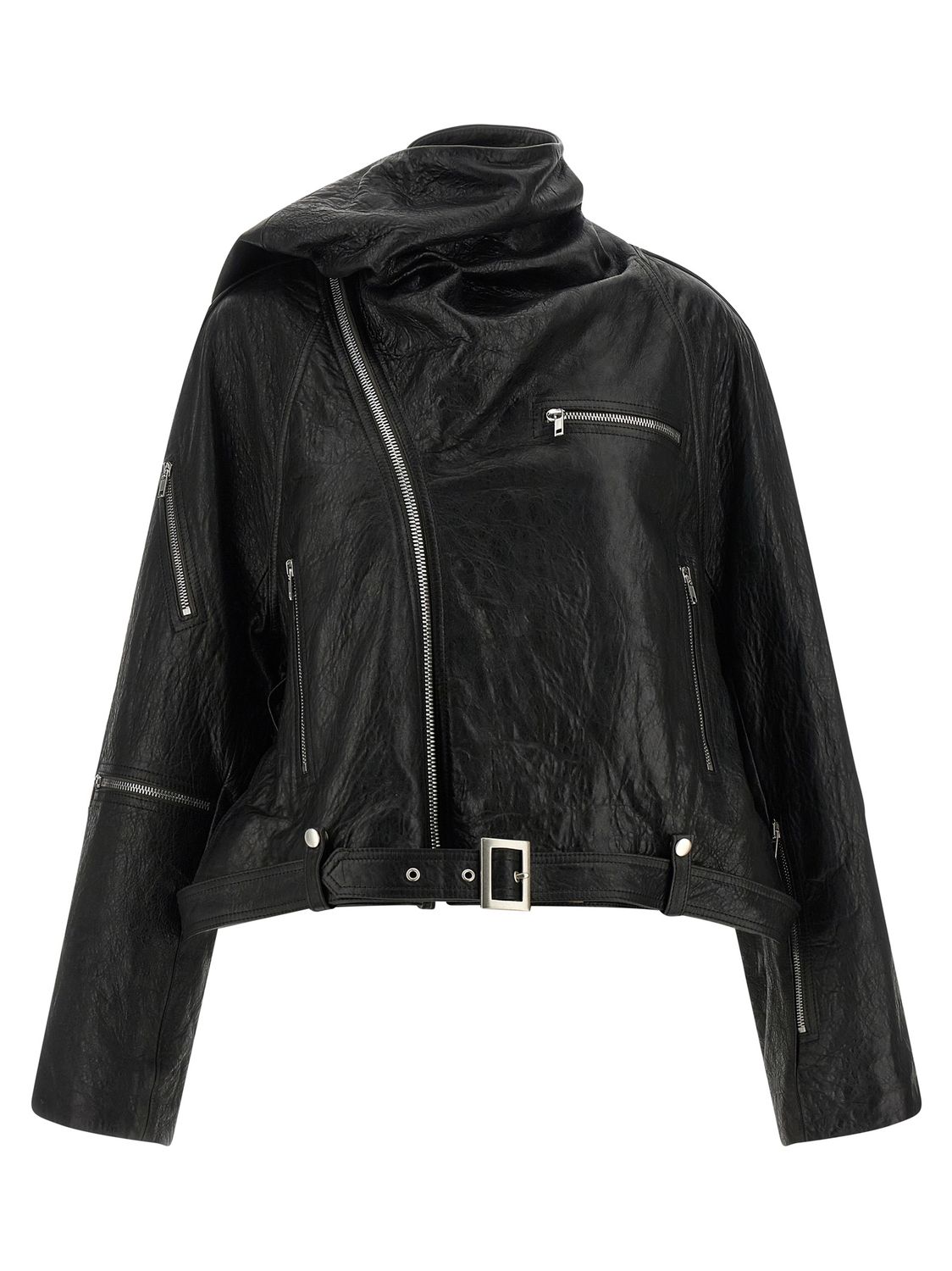 Rick Owens Cropped Scarf Flight Jacket