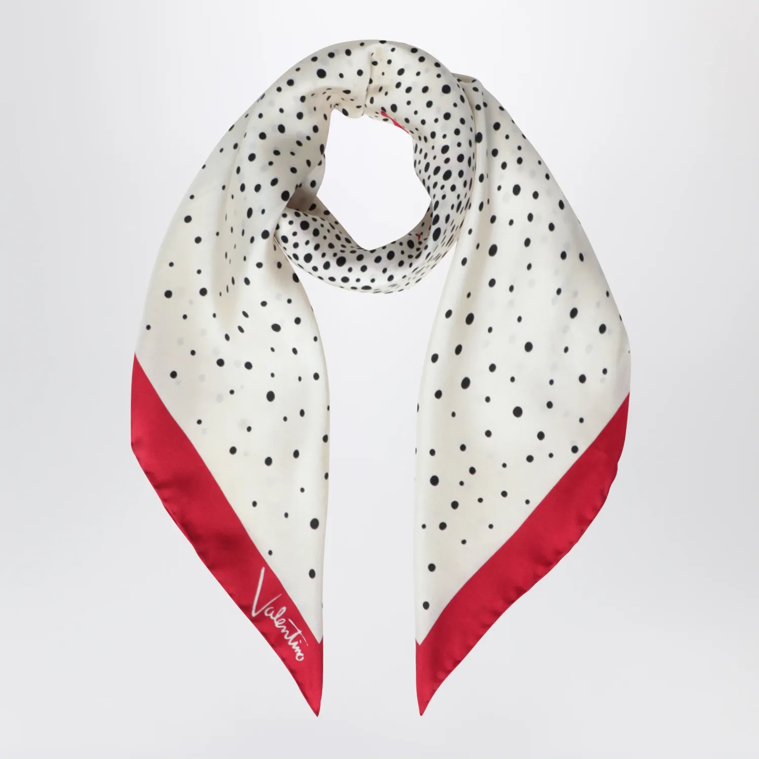 Valentino Little Stars Starry silk scarf