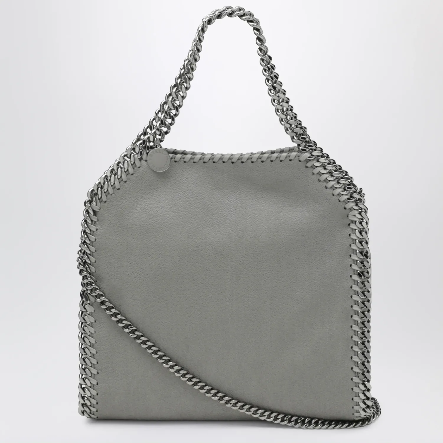 Stella McCartney Mini Falabella tote bag in light grey