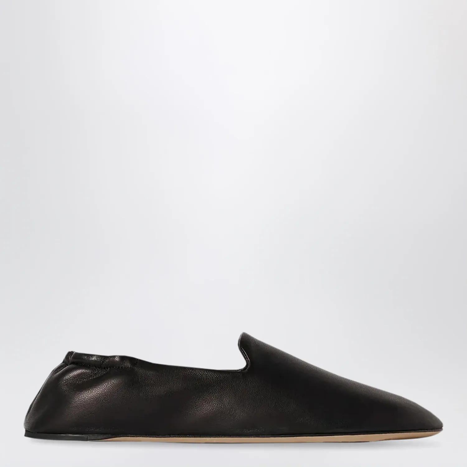 The Row Casa Slipper in lamb nappa leather black