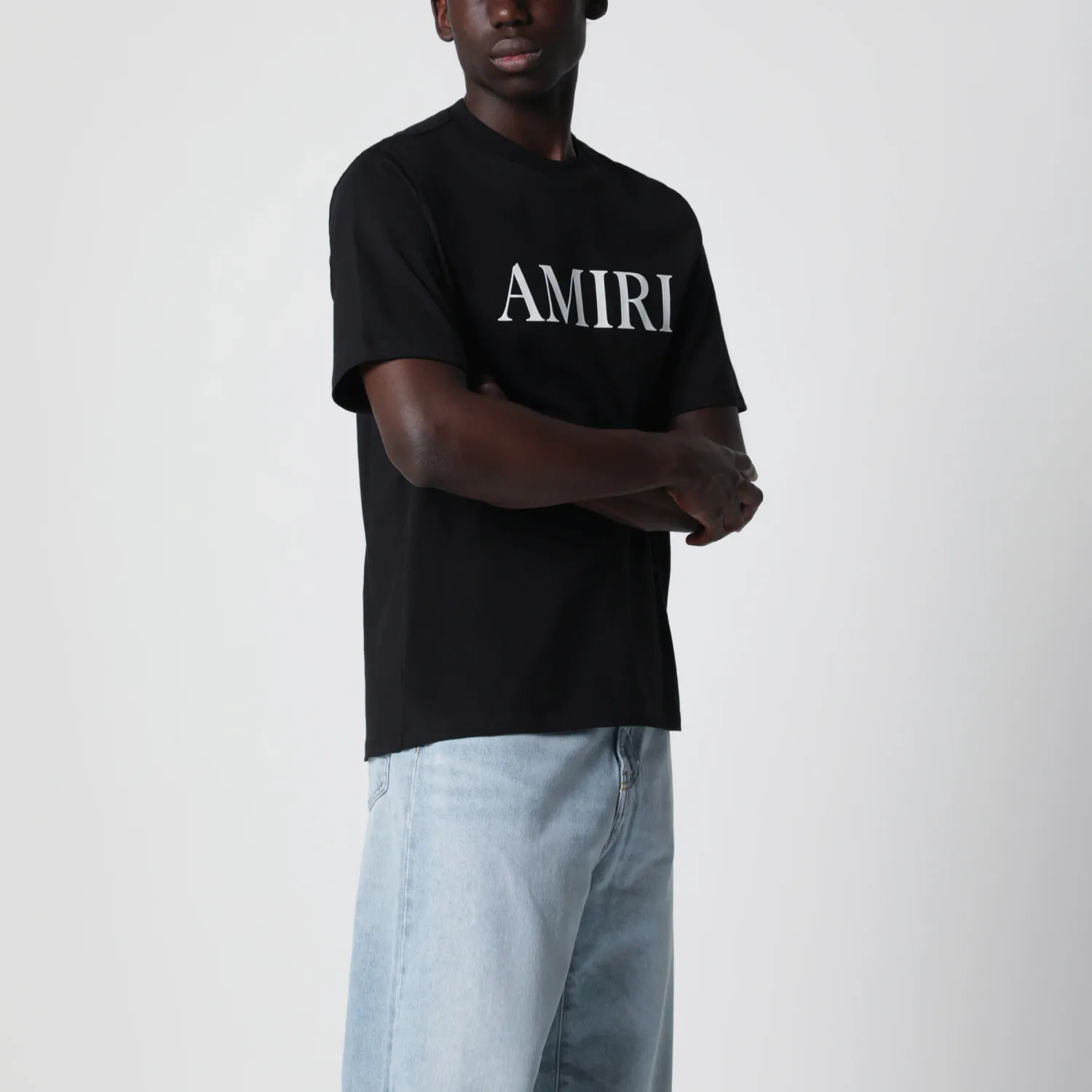 AMIRI Black T-shirt with logo print