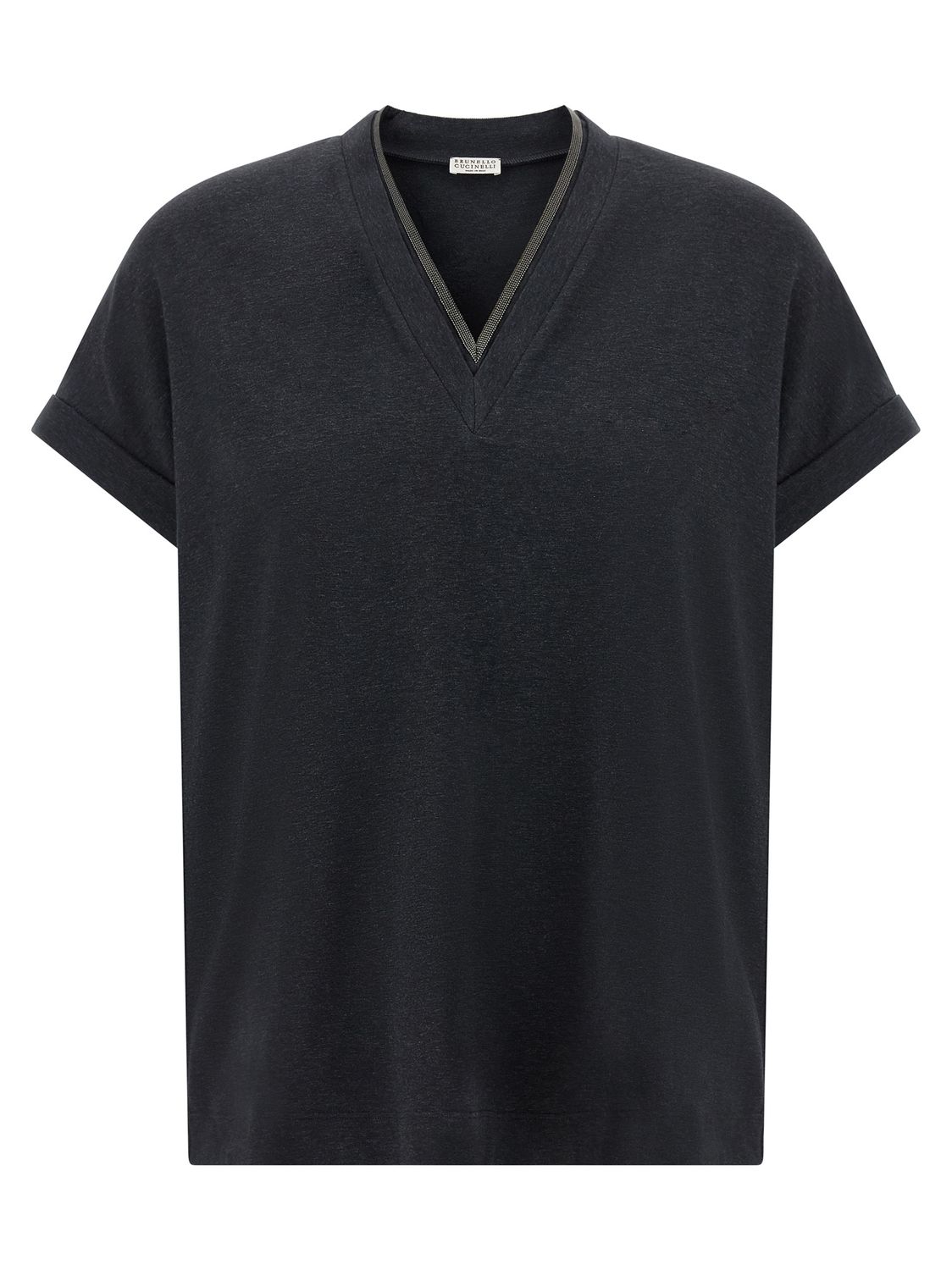 Brunello Cucinelli Shiny Trims T-shirt