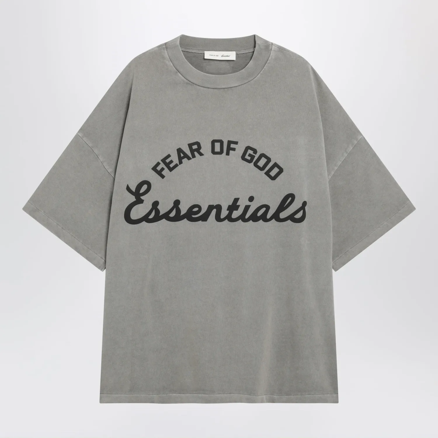 Fear of God Essentials Training 90s faded grey cotton jersey T-shirt
