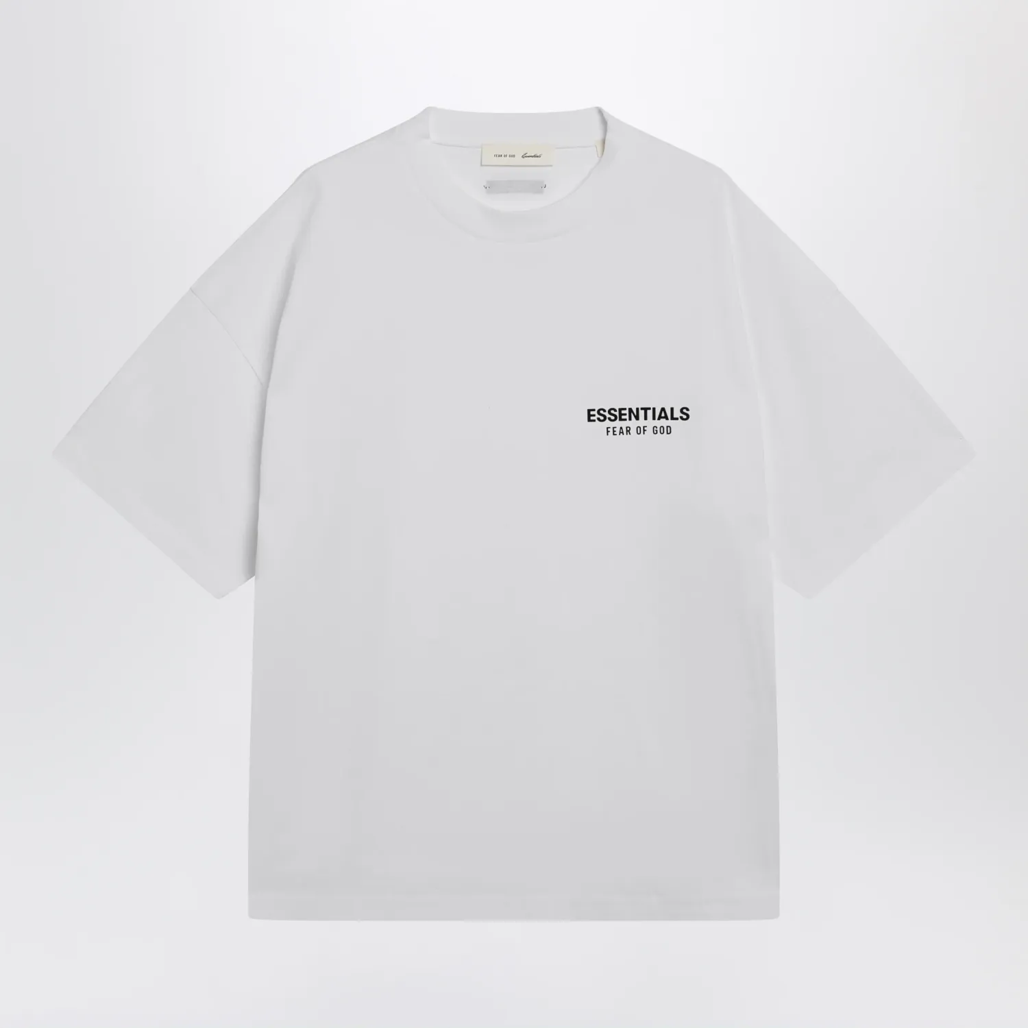 Fear of God Essentials Classic bright white cotton T-shirt