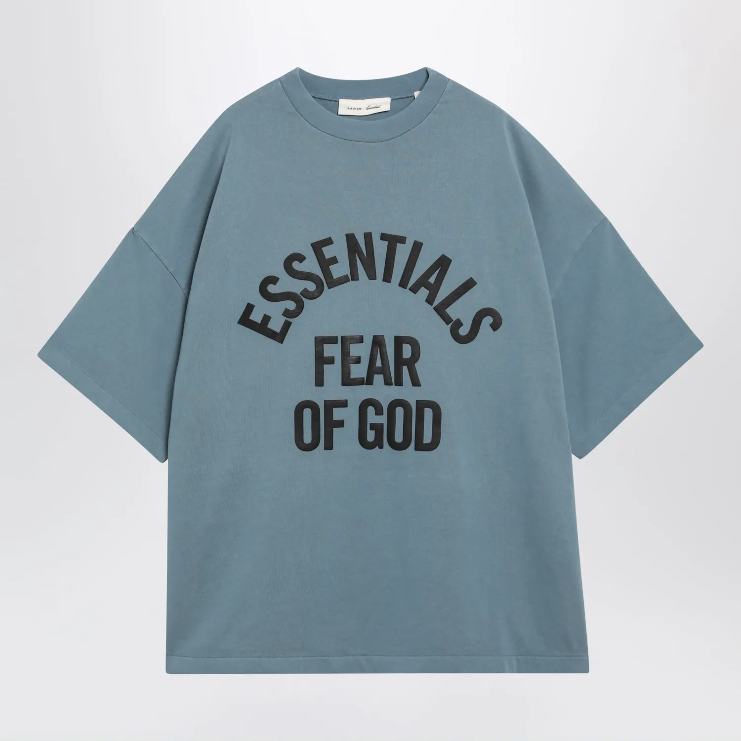 Fear of God Essentials Campus 90s faded blue cotton jersey T-shirt