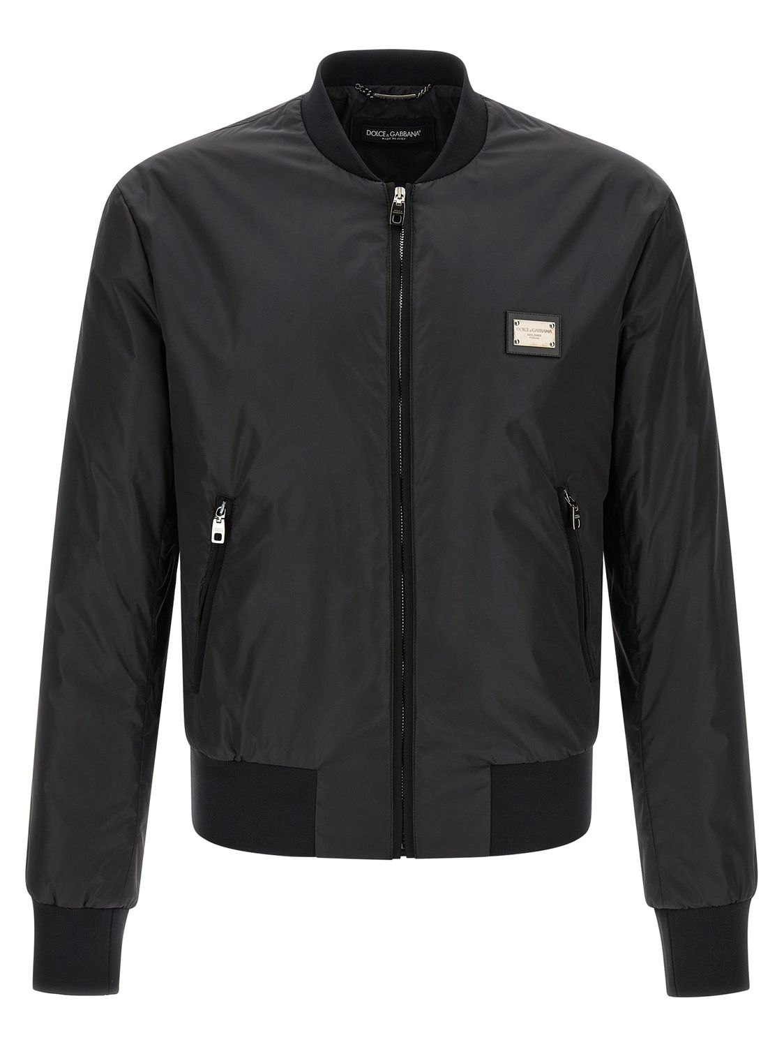 Dolce &amp; Gabbana Logo Plaque Bomber Jacket