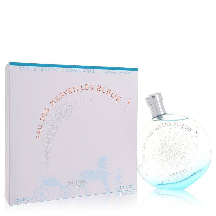 Eau des Merveilles Bleue by Hermès Eau De Toilette Spray 3.4 oz for Women