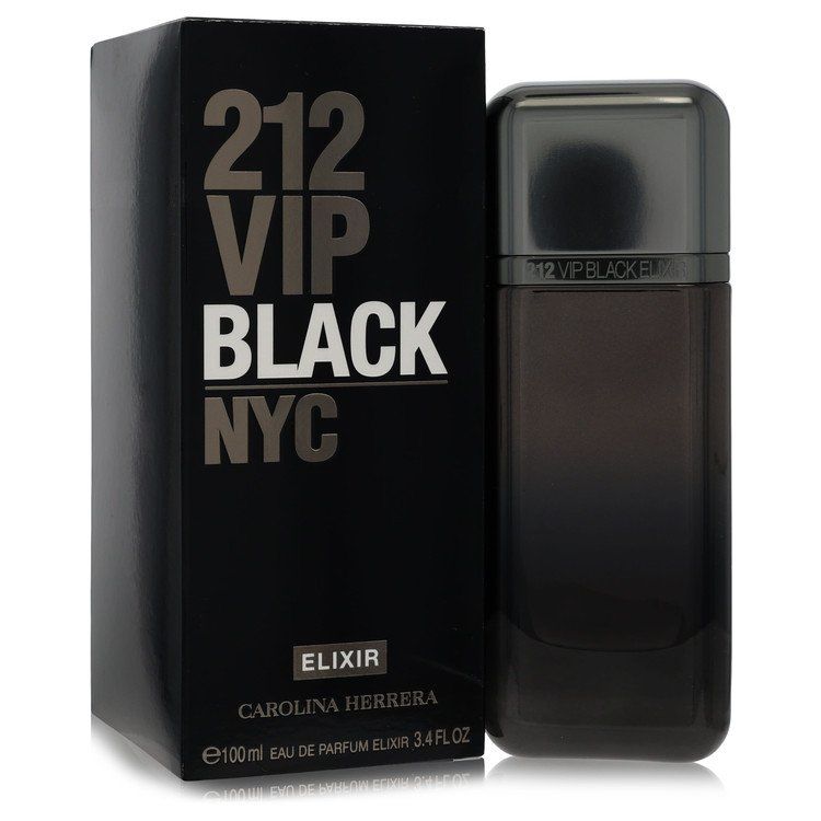 212 VIP Black Elixir by Carolina Herrera Eau de Parfum for Men 3.4 oz (100 ml)