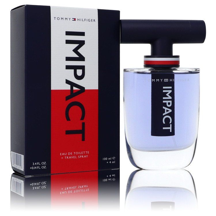 Tommy Hilfiger Impact Gift Set -- 3.4 oz Eau de Toilette Spray + .14 oz Travel EDT Spray for Men