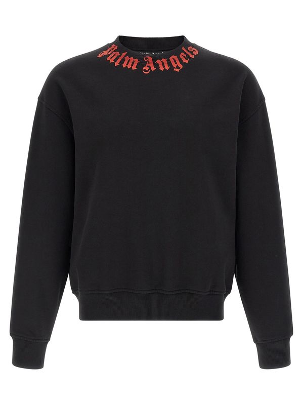 Palm Angels Neck Logo Sweatshirt