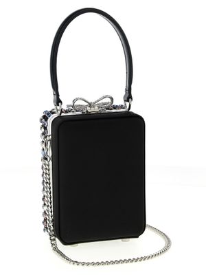Self-Portrait Multi Crystal Chainmail Handbag