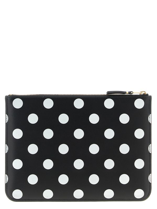Comme Des Garcons Wallet Polka Dots Printed Wallet