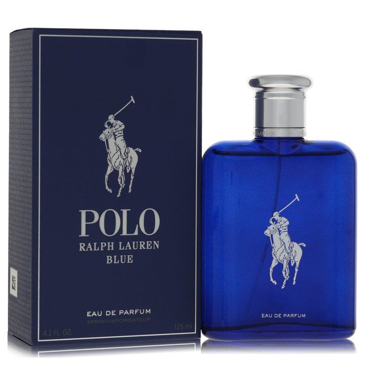 Polo Blue by Ralph Lauren Eau de Parfum for Men 4.2 oz (125 ml)