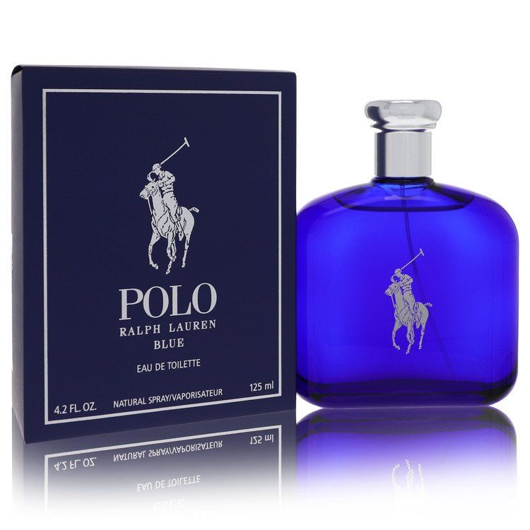 Polo Blue by Ralph Lauren Eau de Toilette for Men 4.2 oz (125 ml)