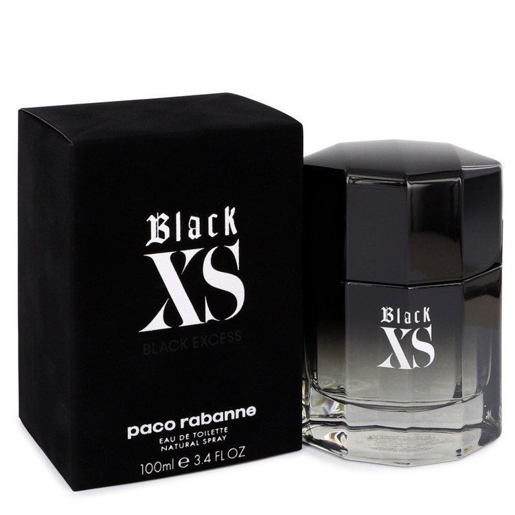 Black XS by Paco Rabanne Eau de Toilette Spray (2018 New Packaging) for Men 3.4 oz (100 ml)