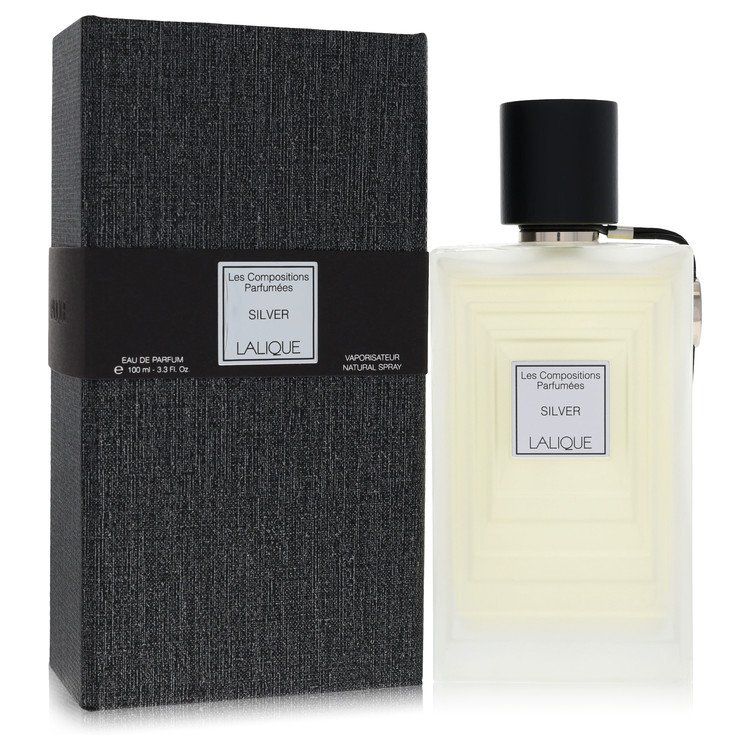 Les Compositions Parfumees Silver by Lalique Eau de Parfum for Women 3.3 oz (100 ml)