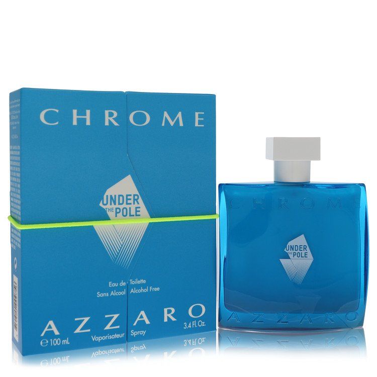 Chrome Under The Pole by Azzaro Eau de Toilette Spray (Alcohol Free) for Men 3.4 oz (100 ml)