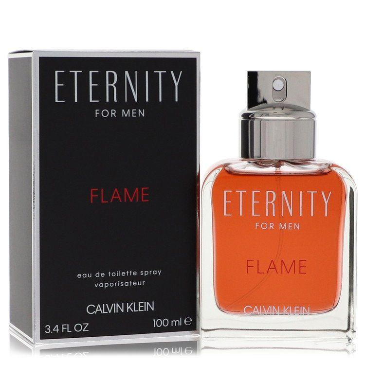 Eternity Flame by Calvin Klein Eau de Toilette for Men 3.4 oz (100 ml)