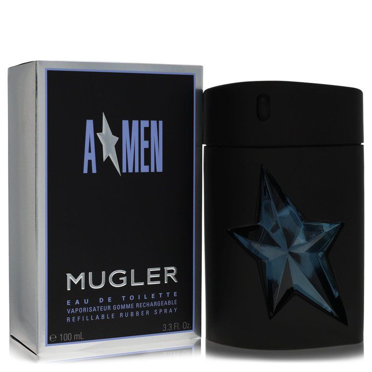Angel by Thierry Mugler Eau de Toilette Spray Refillable (Rubber) for Men 3.4 oz (100 ml)