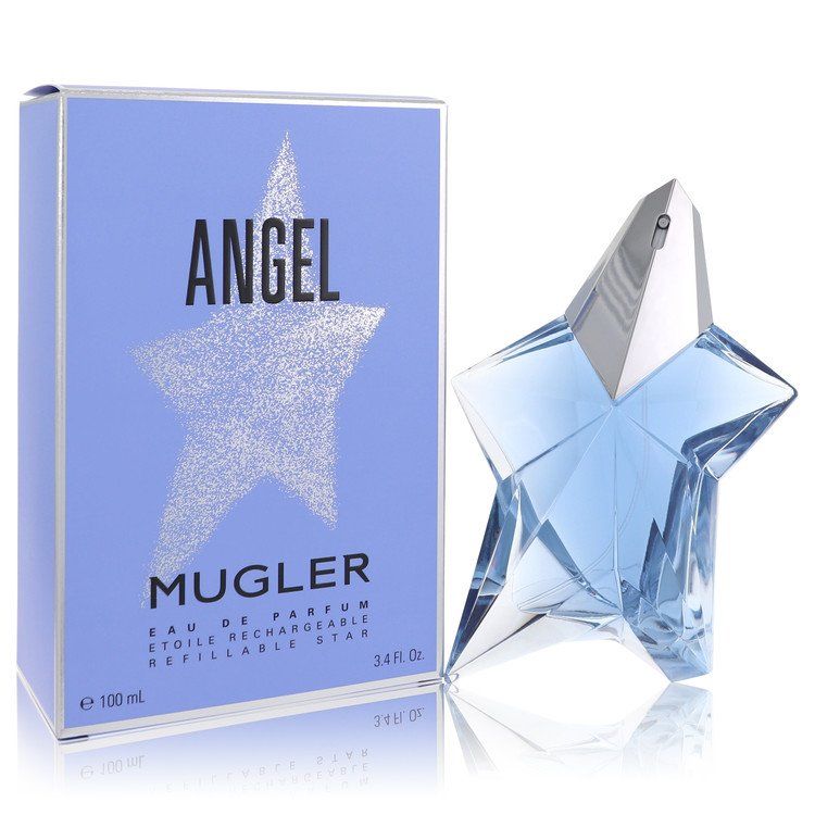 Angel by Thierry Mugler Standing Star Eau de Parfum Spray Refillable for Women 3.4 oz (100 ml)
