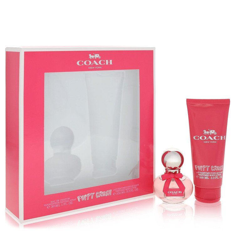 Coach Poppy Crush Gift Set -- 1 oz Eau de Parfum Spray + 3.3 oz Body Lotion for Women