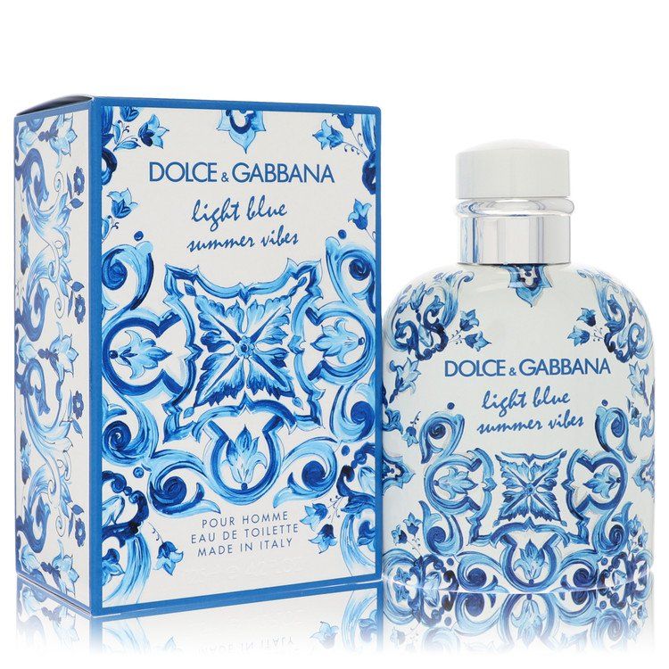 Light Blue Summer Vibes by Dolce &amp; Gabbana Eau de Toilette for Men 4.2 oz (125 ml)