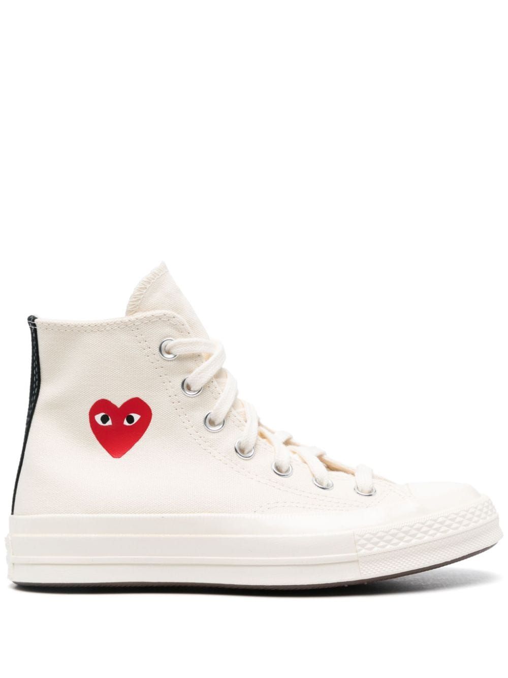 Comme Des Garcons x Converse Sneakers PLAY Chuck 70 "Cream