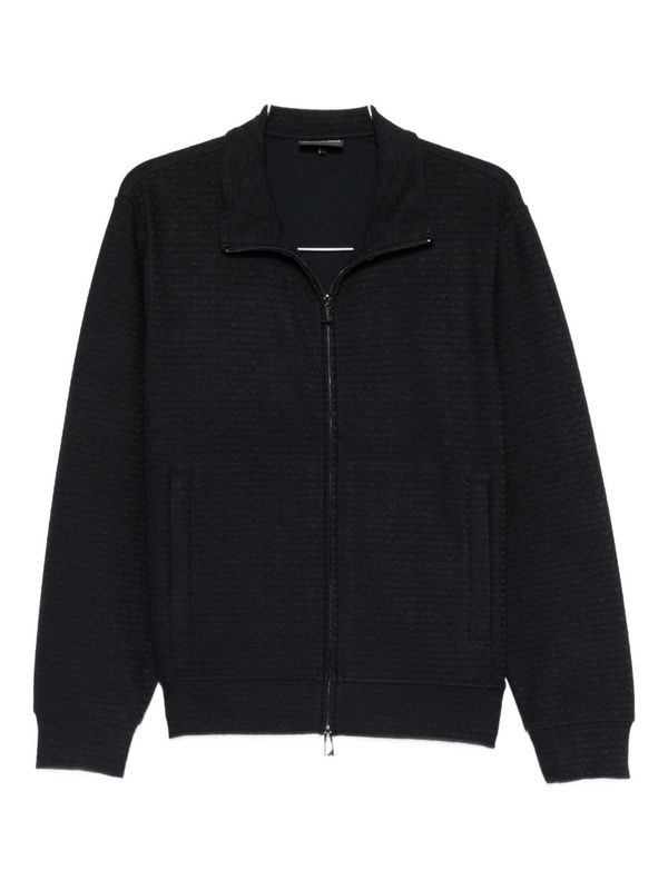 Emporio Armani Cotton blend zipped sweatshirt