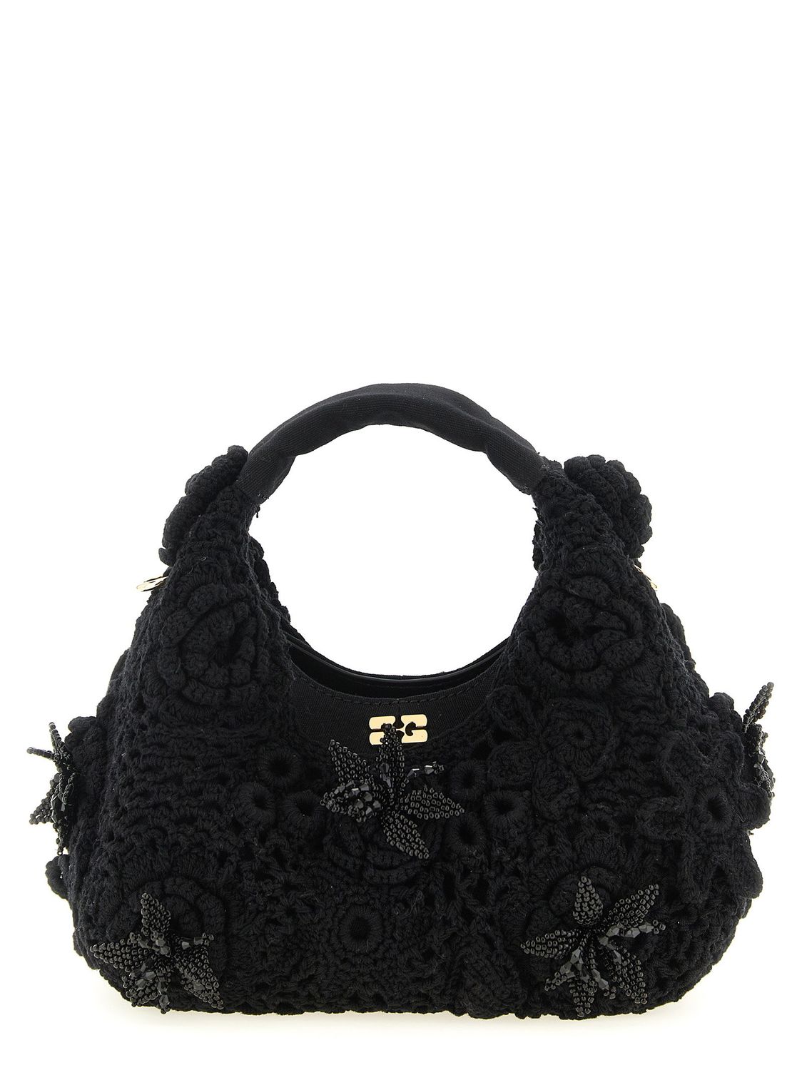 Ganni Mini Hobo Crochet Handbag