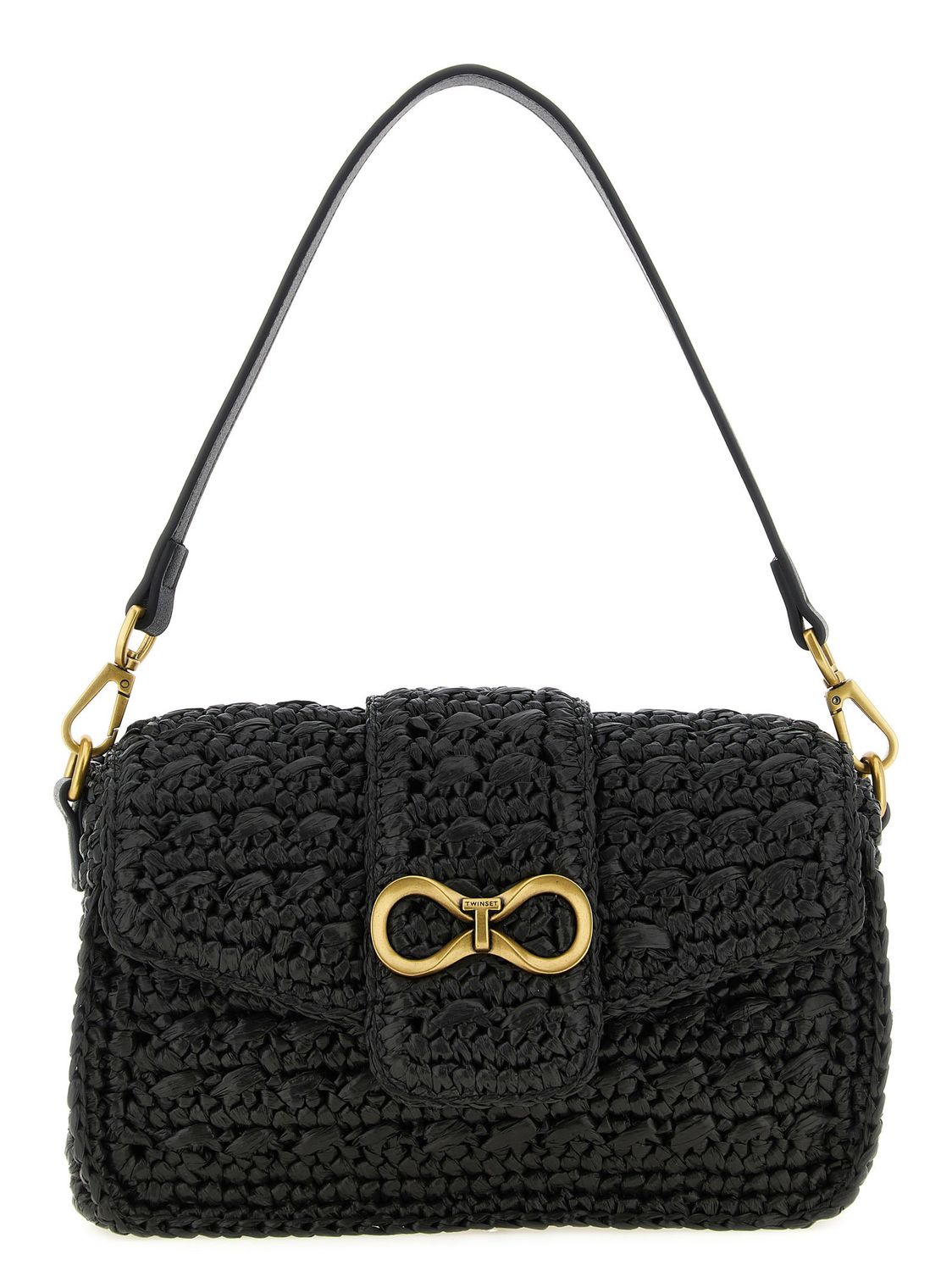 Twin Set Raffia Crossbody Bag