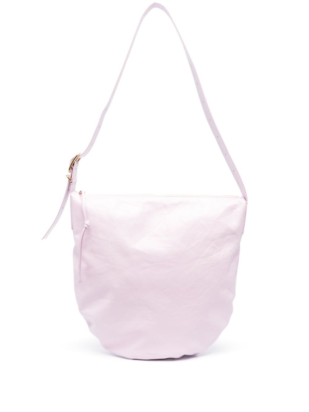 Jil Sander medium crinkled leather shoulder bag