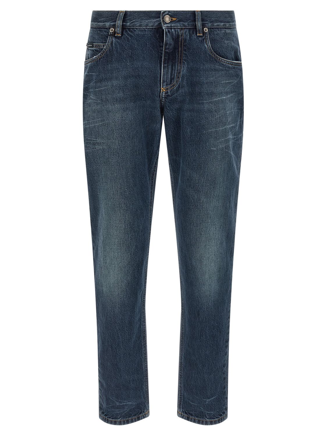Dolce &amp; Gabbana Logo Embroidery Jeans