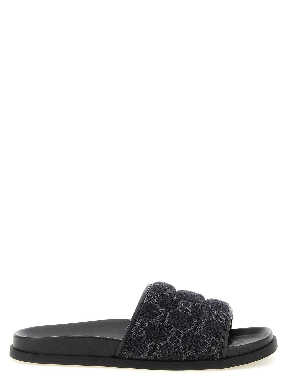 Gucci Gg Denim Slides