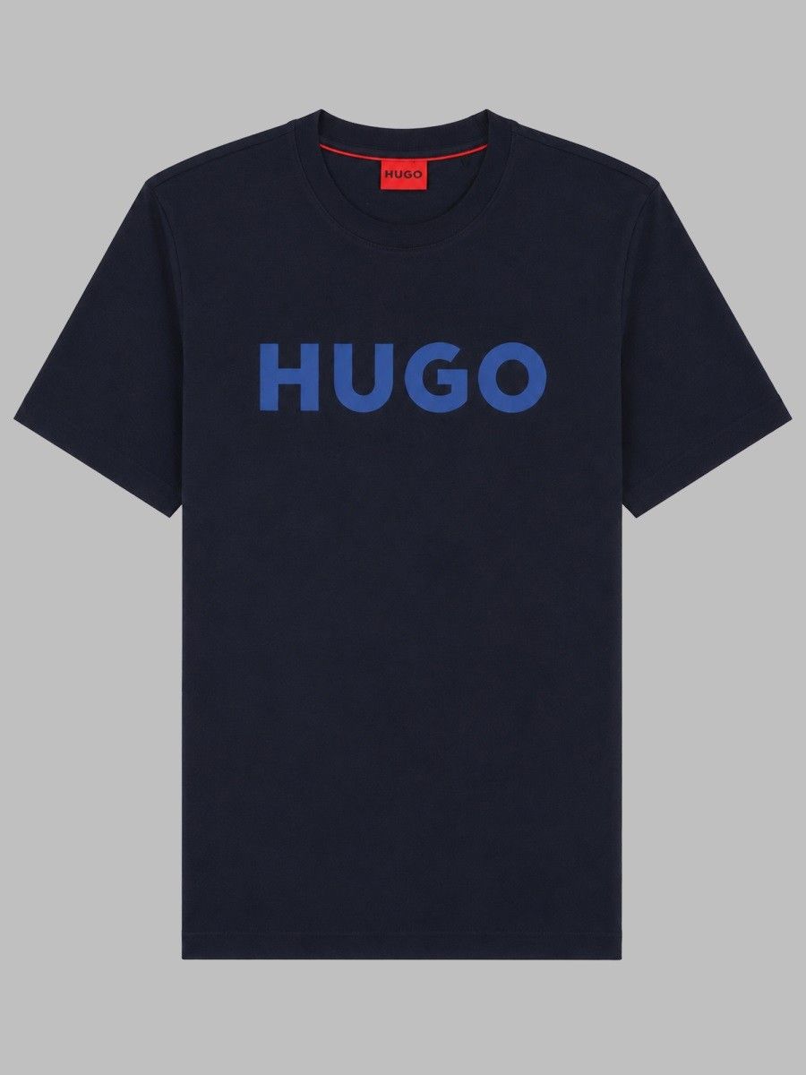 HUGO Dulivio Cotton T-Shirt in Blue