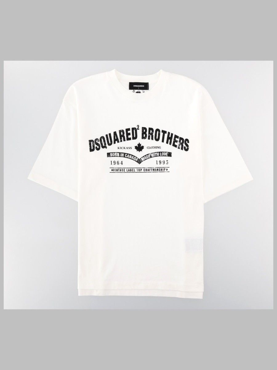 Dsquared2 White Loose-Fit T-Shirt