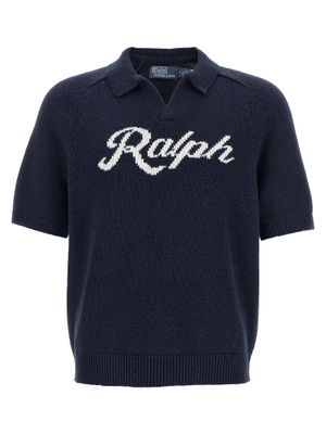 Intarsia logo sweater