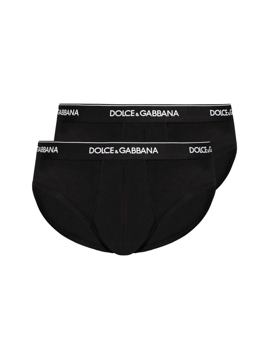 Dolce &amp; Gabbana 2-Pack Brando Black Briefs
