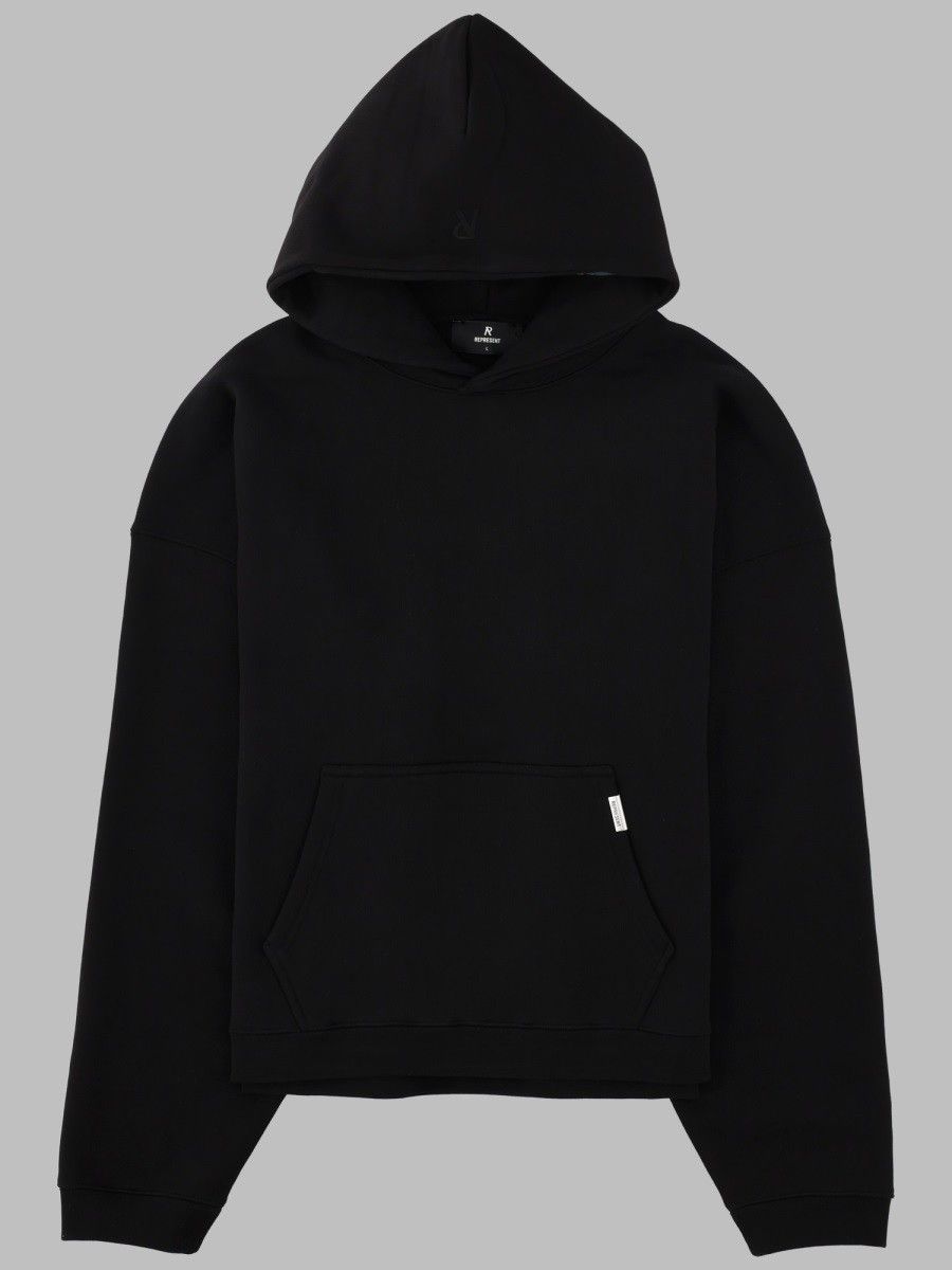 Represent Black Cotton Hoodie