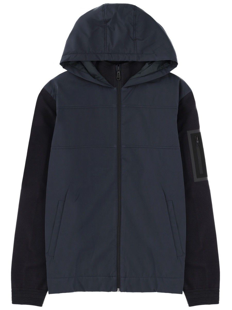 BOSS Blue Hooded Jacket
