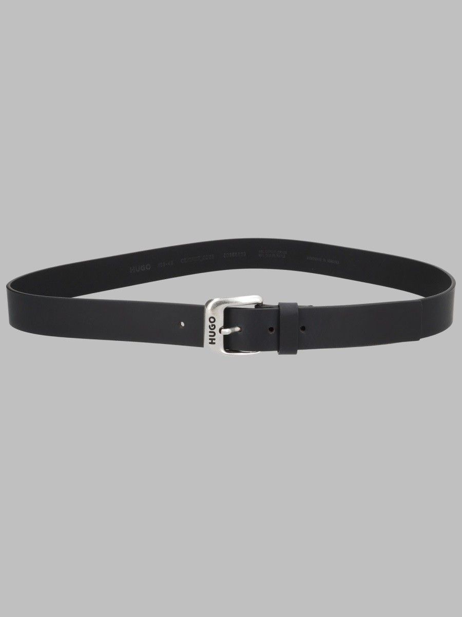 HUGO Black Leather Belt