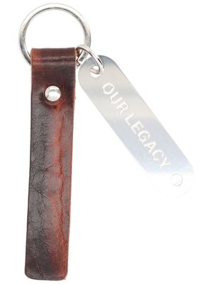 Our Legacy Ring Leather Key Holder in Brown