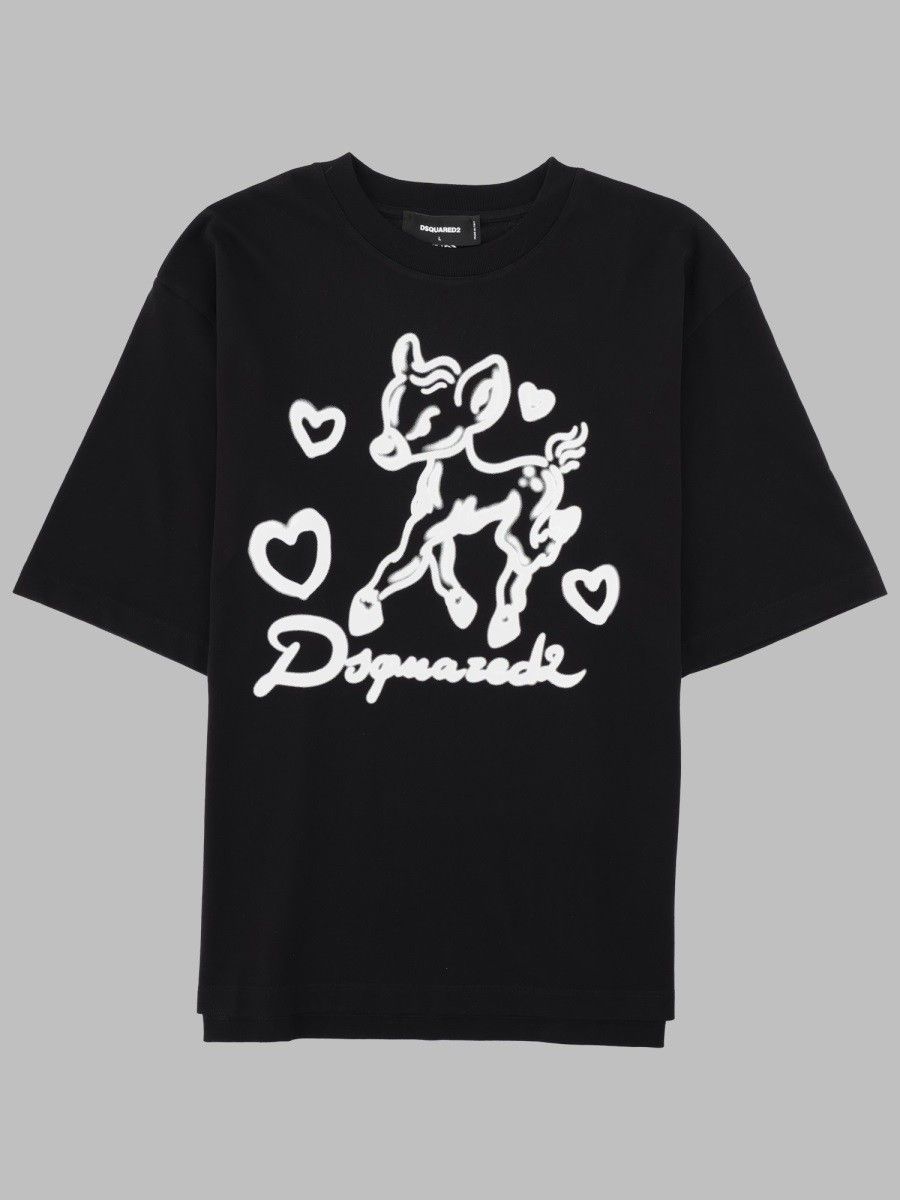 Dsquared2 Black Printed T-Shirt