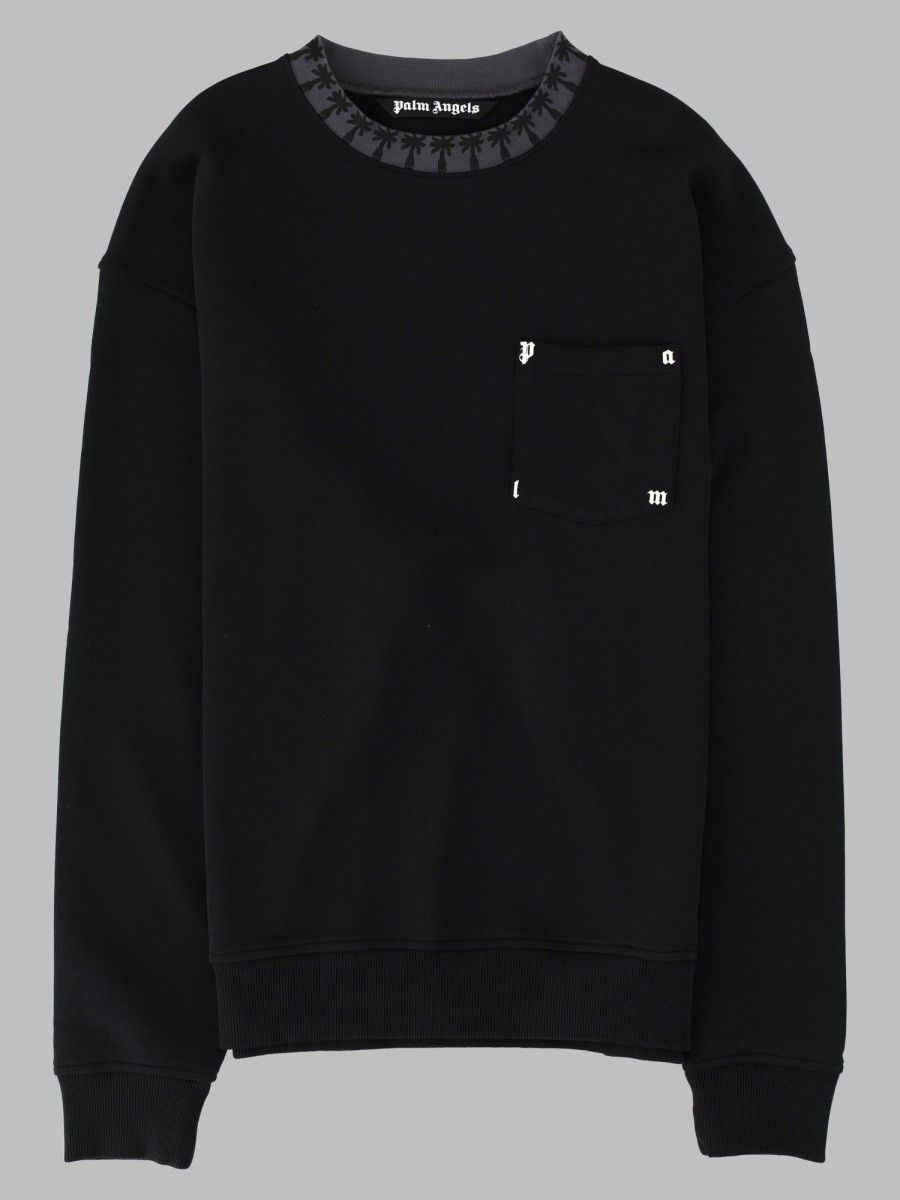Palm Angels Palm Rib Black Sweatshirt