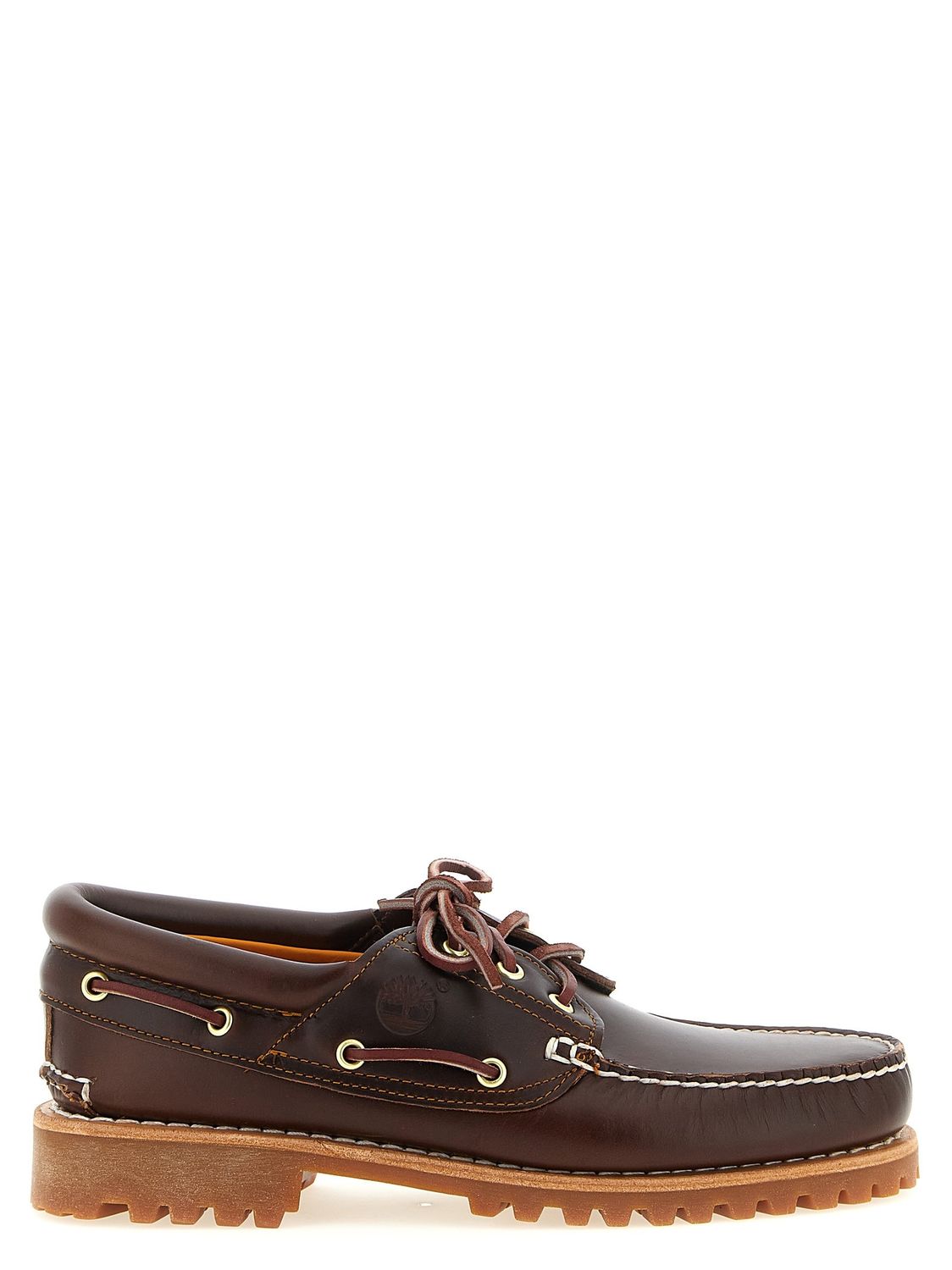 Timberland 3-Eye Lug Boat Shoes in Brown