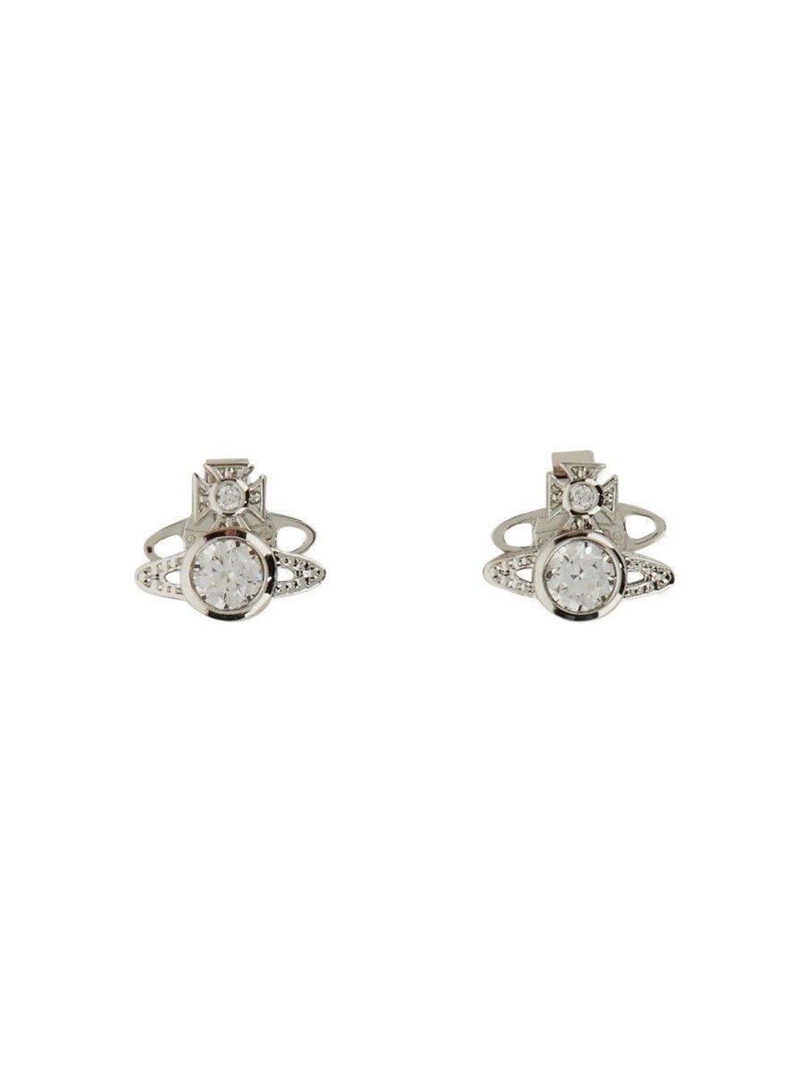 Vivienne Westwood London Orb Silver Earrings