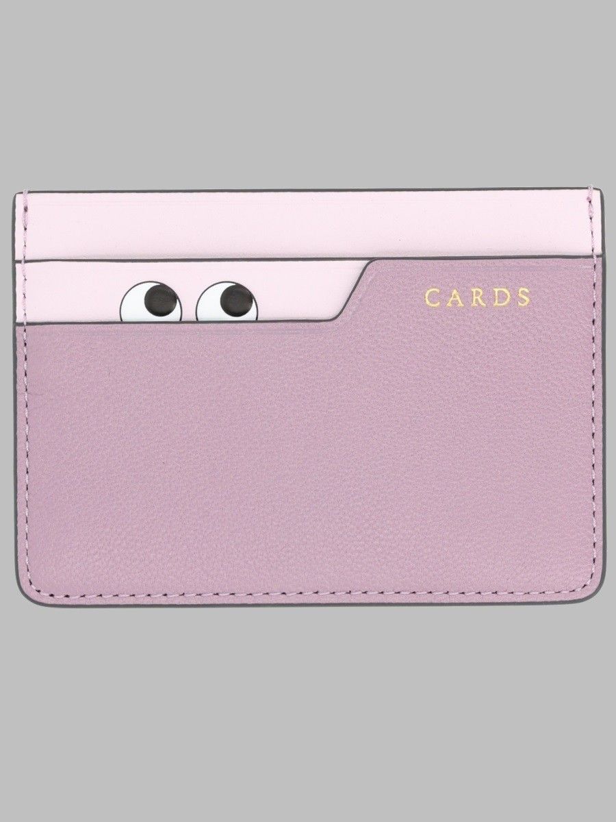 ANYA HINDMARCH Peeping Eyes Purple Card Holder