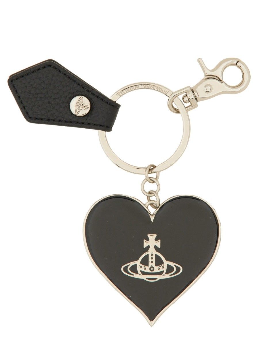 Vivienne Westwood Heart Mirror Keychain