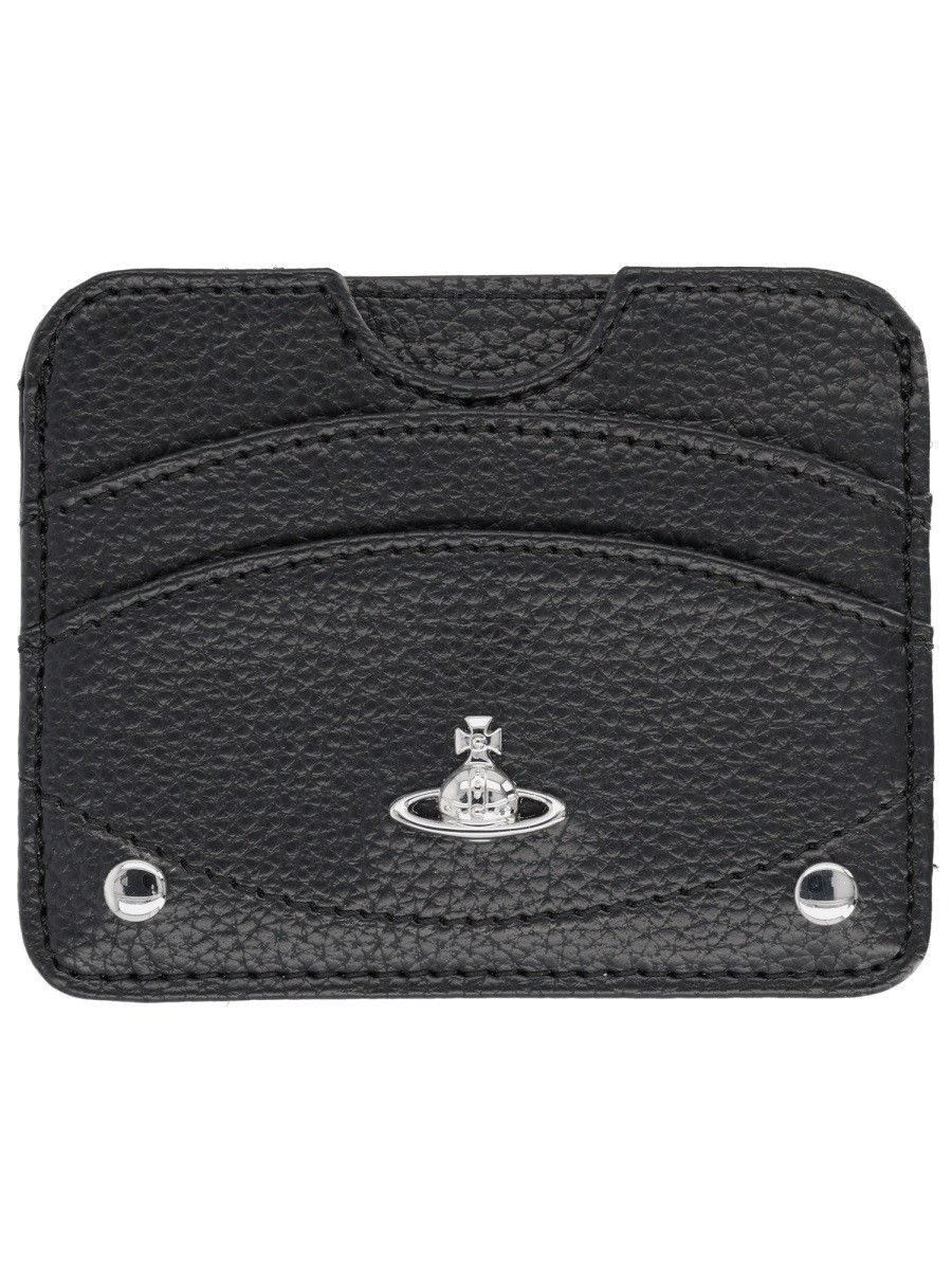Vivienne Westwood Half Moon Black Card Holder